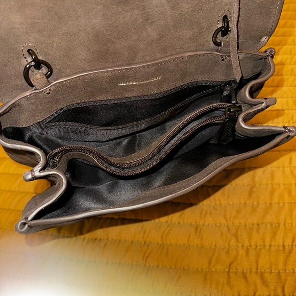 Rebecca Minkoff Brown Suede Darren Shoulder Bag - Picture 4 of 6